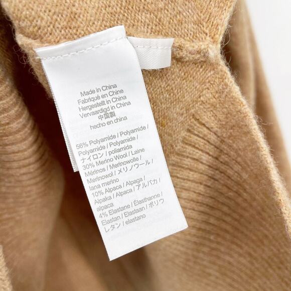J.Crew Turtleneck Sweater in Supersoft Yarn Merino Wool Camel Size Small - Picture 7 of 8